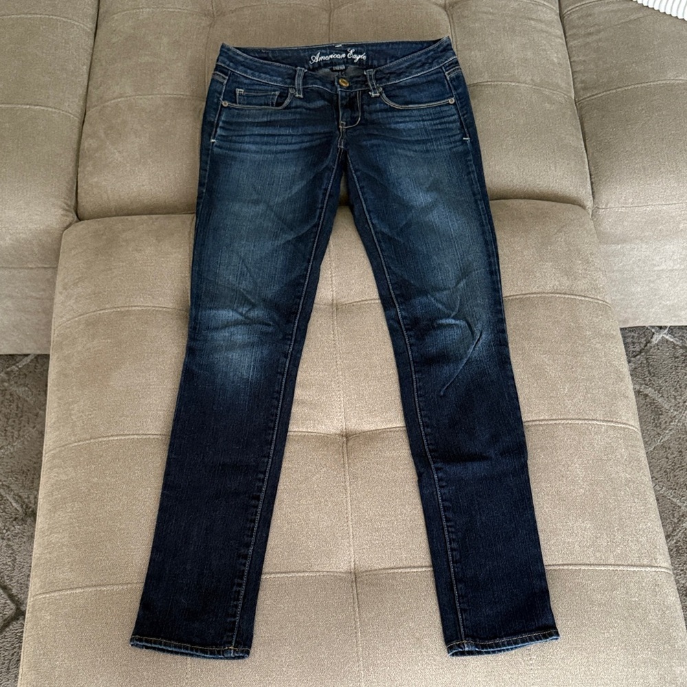 American Eagle Outfitters Women's Deep Indigo Skinny Jeans